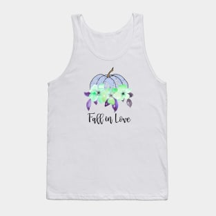 Fall in love purple pumpkin Tank Top